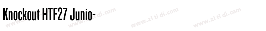 Knockout HTF27 Junio字体转换